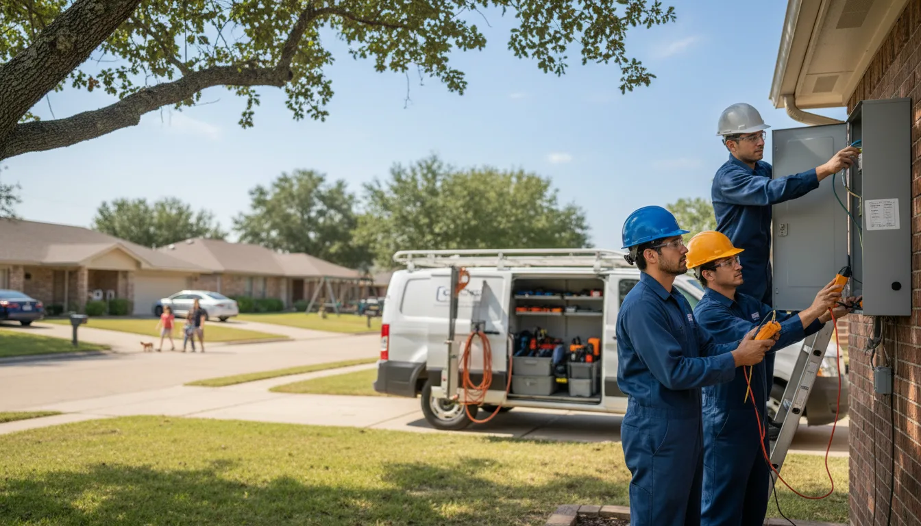 Certified electrician providing emergency electrical services in Granger, TX